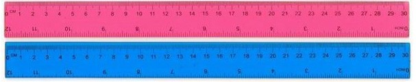 Műanyag vonalzó 30 cm